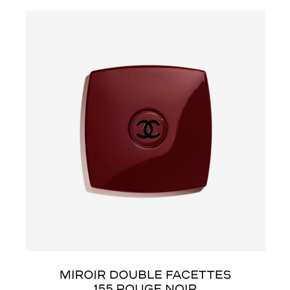 Chanel Miroir Double Facettes Compact Mirror  Rouge Noir